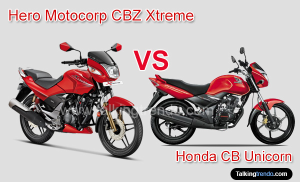 Hero Motocorp CBZ Xtreme Vs Honda CB Unicorn
